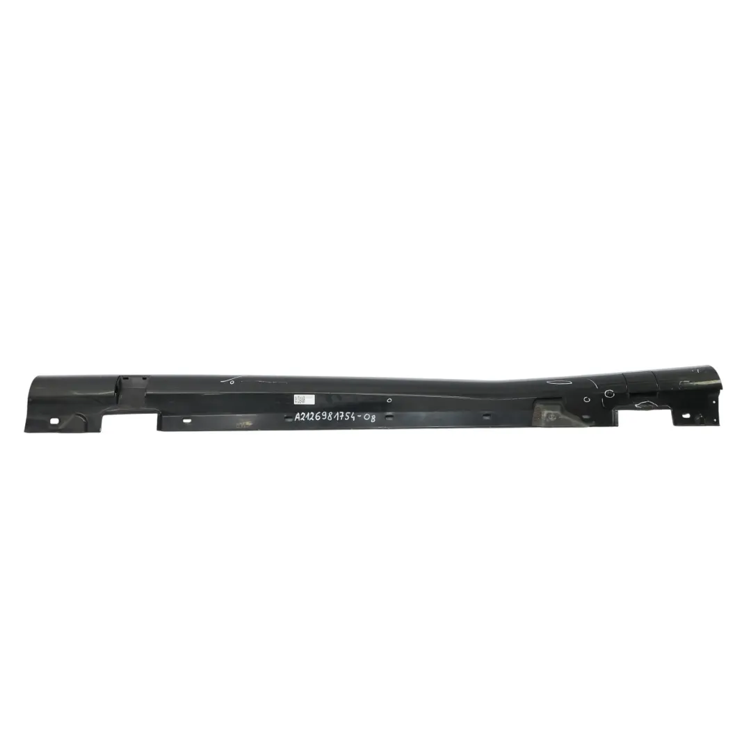 Side Skirt Mercedes S212 Cover Left N/S AMG Sill Panel Obsidian Black - 197 to with Part number A2126981754 Side Skirt Mercedes S212 Cover Left N/S AMG Sill Panel Obsidian Black - 197 - SKU A2126981754-OB - Part number A2126981754