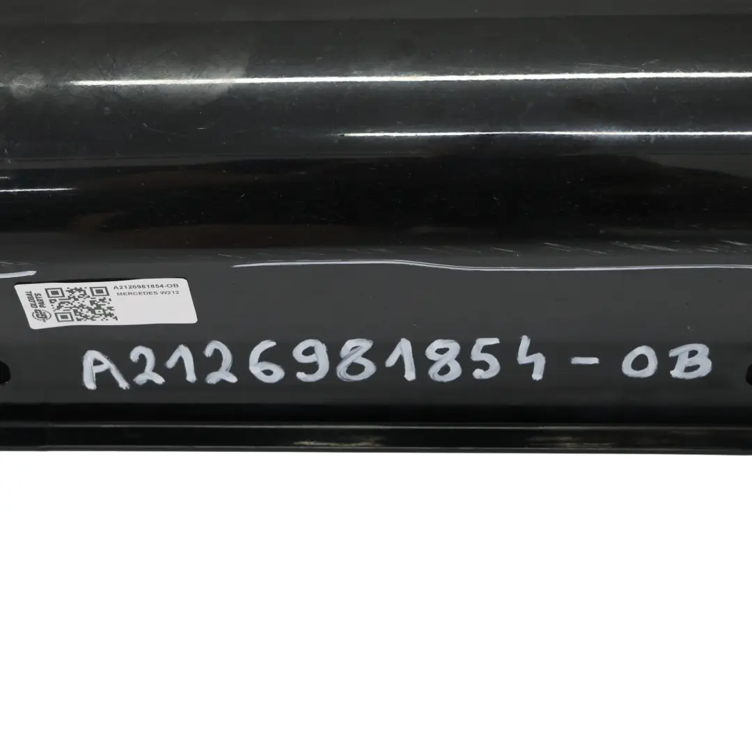 Mercedes W212 Próg Prawy AMG Listwa Progowa Nakładka Obsidian Black - 197 - SKU A2126981854-OB - Numer Części A2126981854
