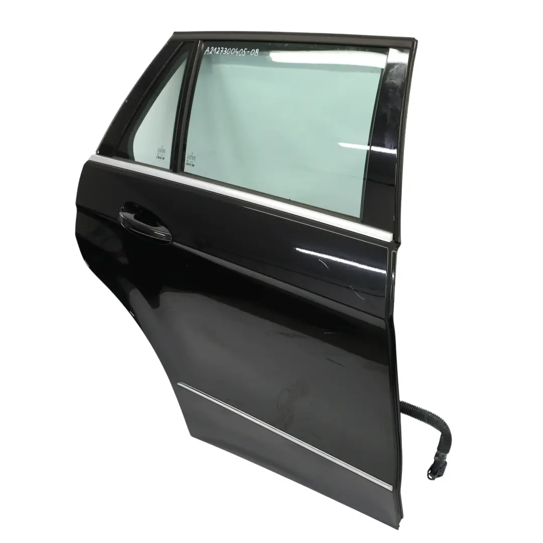 Door Mercedes S212 Estate Rear Right O/S Cover Panel Obsidian Black - 197 to  with Part number A2127300405  Door Mercedes S212 Estate Rear Right O/S Cover Panel Obsidian Black - 197 - SKU A2127300405-OB - Part number A2127300405