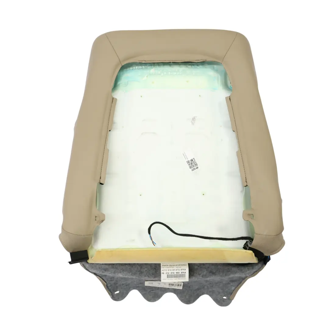  Front Seat Backrest Mercedes W212 S212 Right O/S Heated Leather Nappa Beige - SKU A2129100847 - Part number A2129100847