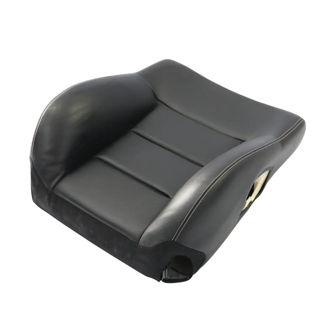 Backrest Front Right O/S Electric Heated Black Leather to Mercedes W212 Seat with Part number A2129105247 Mercedes W212 Seat Backrest Front Right O/S Electric Heated Black Leather - SKU A2129105247 - Part number A2129105247