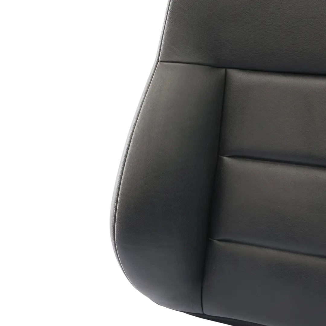 Front Sport Seat Backrest Interior Heated Leather Black to Mercedes W212 with Part number A2129106347 Mercedes W212 Front Sport Seat Backrest Interior Heated Leather Black - SKU A2129106347 - Part number A2129106347