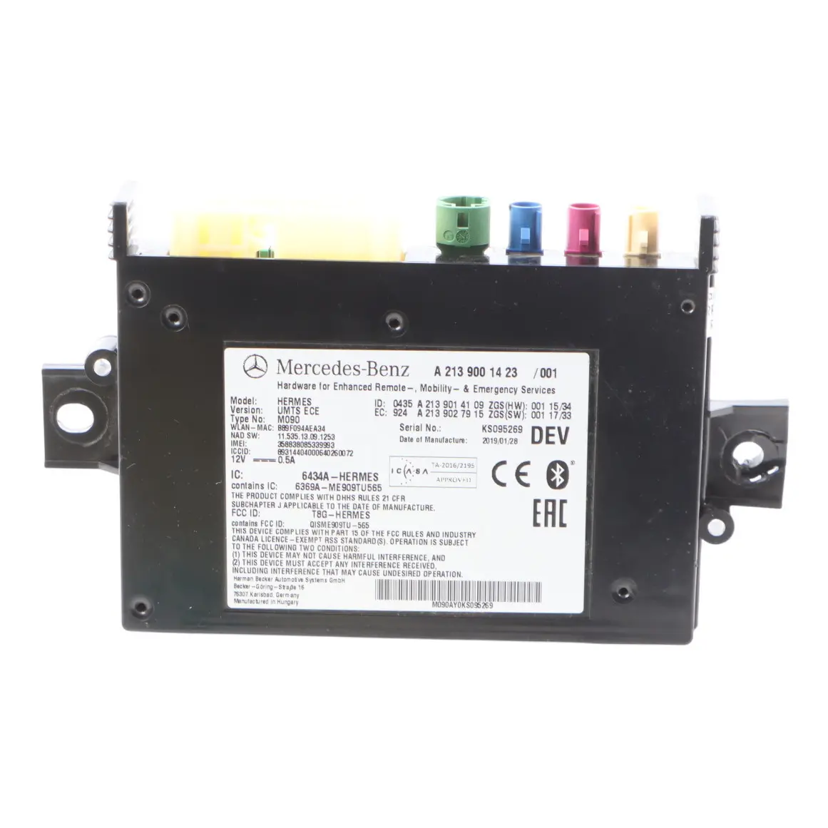 Mercedes W470 Bluetooth Module Control Unit A2139001423