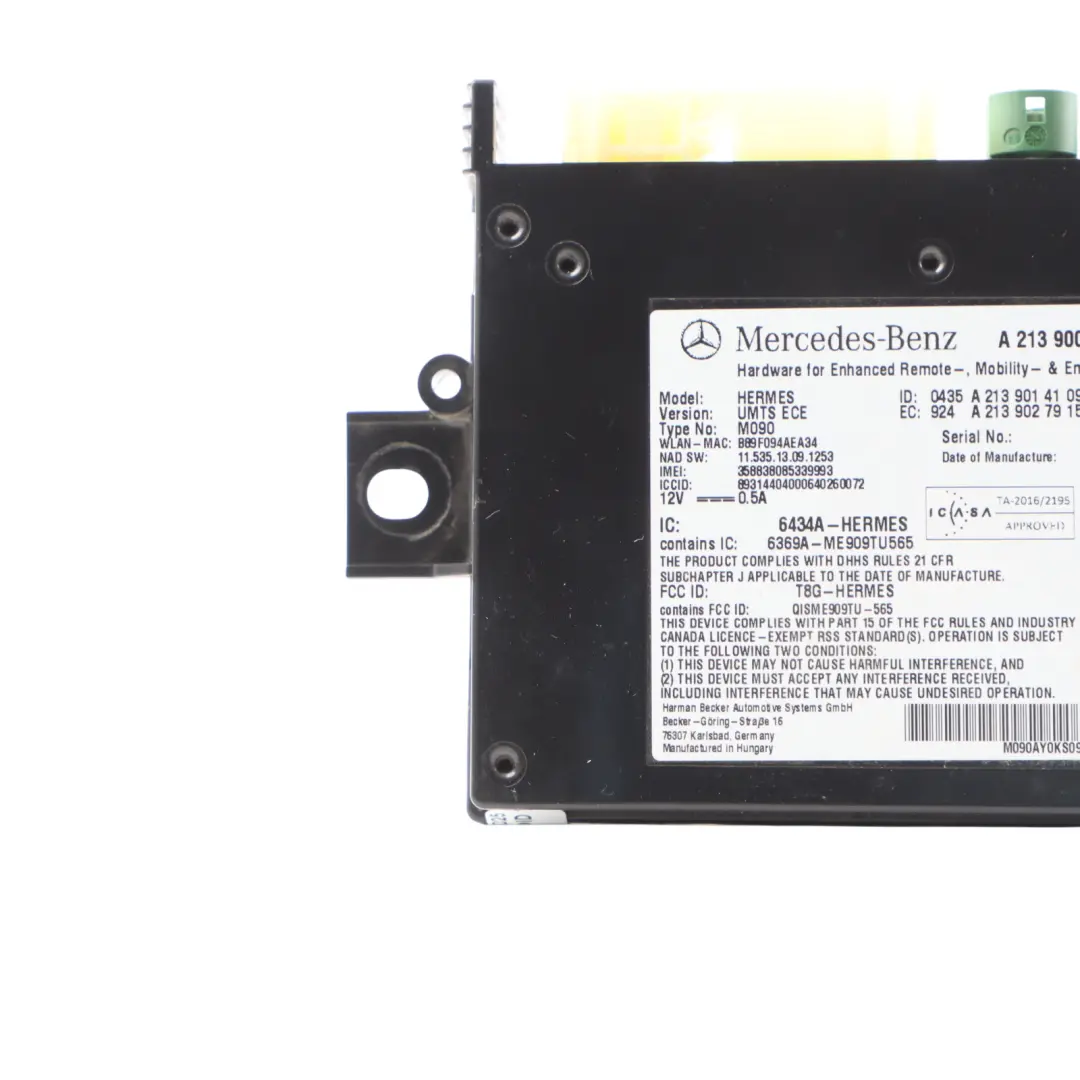 W470 Bluetooth Module Control Unit to Mercedes with Part number A2139001423 Mercedes W470 Bluetooth Module Control Unit - SKU A2139001423 - Part number A2139001423