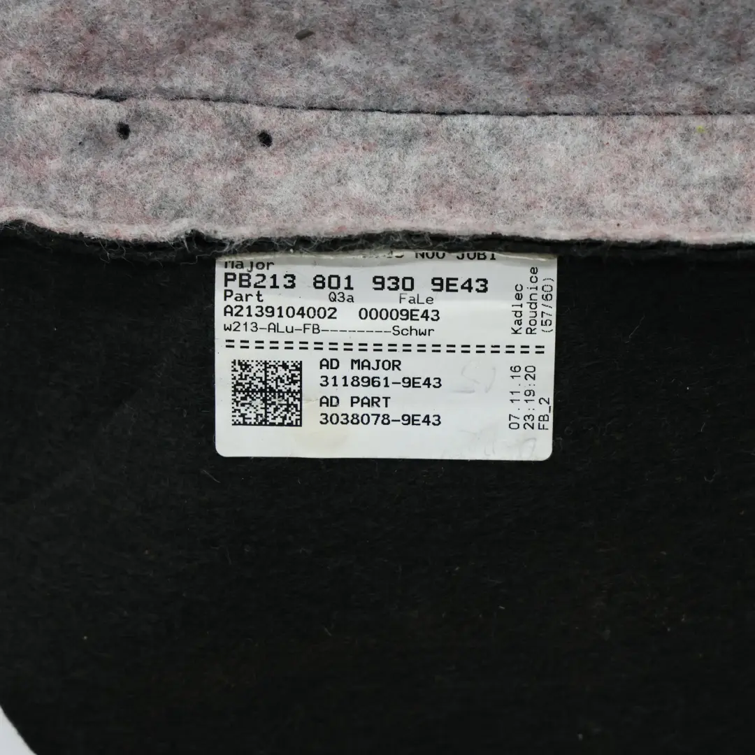 Mercedes W213 Front Seat Backrest Left N/S Heated Interior Leather Black - SKU A2139104002 - Part number A2139104002