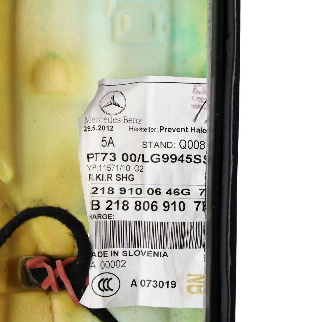 Mercedes CLS W218 Seat Headrest Front Right O/S Head Rest Leather Black - SKU A2189701550 - Part number A2189701550