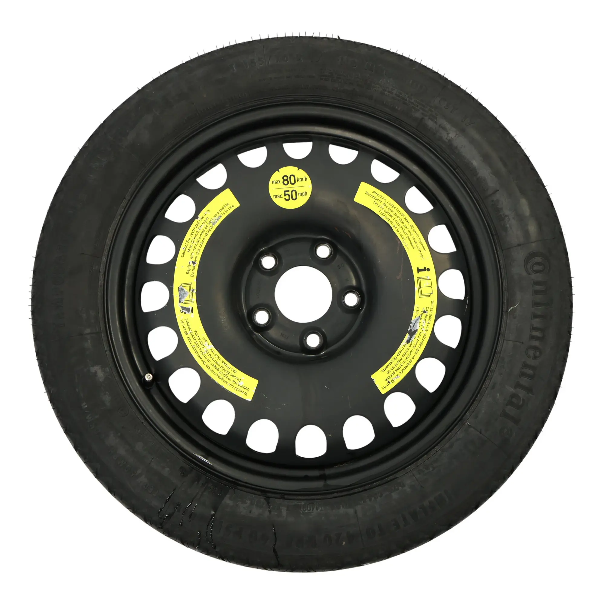 Roue Secours Mercedes W211 W212 C218 Compact Acier R17 ET:36 155/70 A2194000002