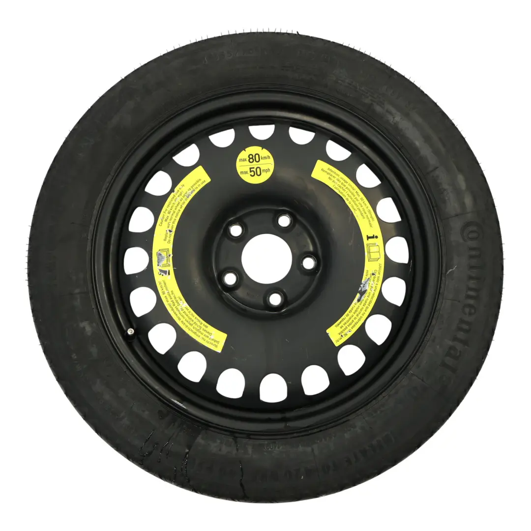 Ruota Scorta Mercedes W211 W212 C218 Compact Steel R17 ET:36 155/70 per con numero di parte A2194000002 Ruota Scorta Mercedes W211 W212 C218 Compact Steel R17 ET:36 155/70 - SKU A2194000002-3 - Numero di parte A2194000002