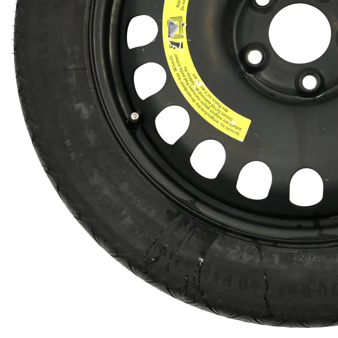 Spare Wheel Mercedes W211 W212 C218 Compact Steel R17 ET:36 155/70 to with Part number A2194000002 Spare Wheel Mercedes W211 W212 C218 Compact Steel R17 ET:36 155/70 - SKU A2194000002-3 - Part number A2194000002