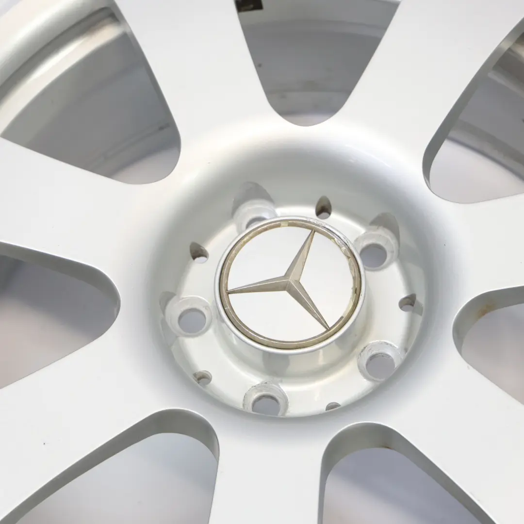 Mercedes W216 W221 Silver Alloy Wheel Rim 17" 8J ET:43 - SKU A2214010202-2 - Part number A2214010202