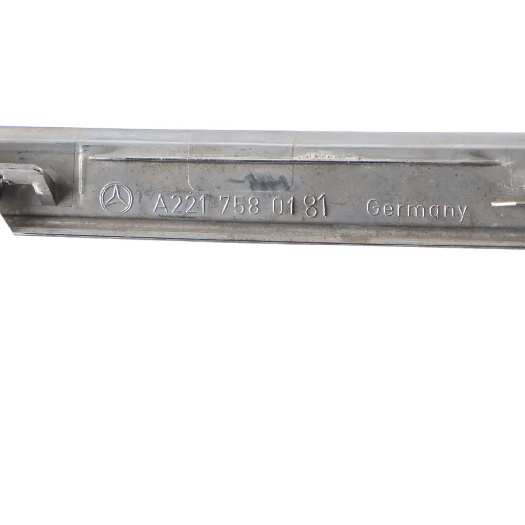 Mercedes W221 Tailgate Boot Trunk Moulding Trim Lid Rear Strip - SKU A2217580181 - Part number A2217580181