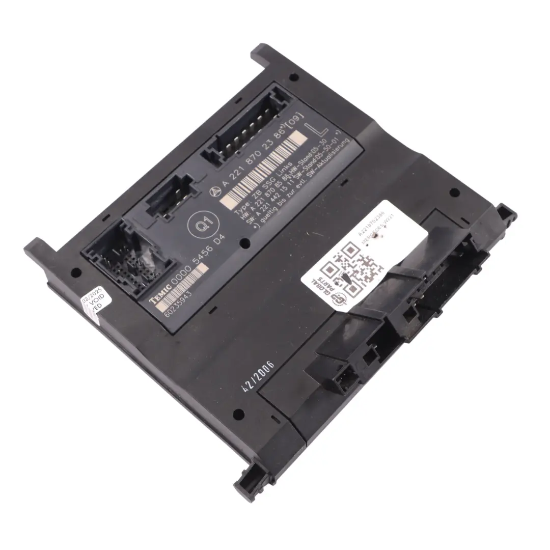 Modulo Controllo Interruttore Sedile Anteriore per Mercedes W221 con numero di parte A2218702386 Mercedes W221 Modulo Controllo Interruttore Sedile Anteriore - SKU A2218702386 - Numero di parte A2218702386