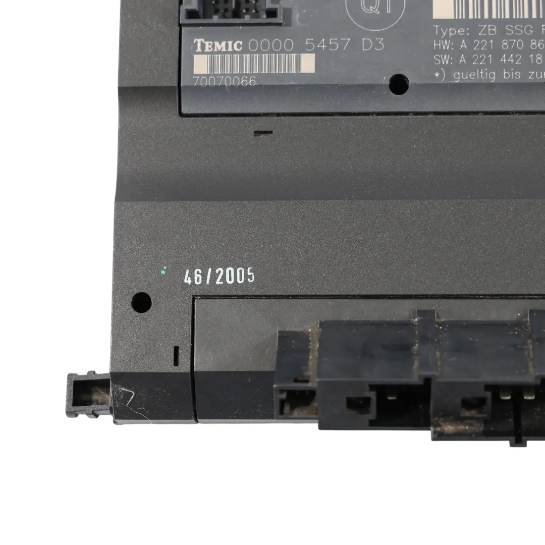 Módulo De Asiento Delantero Derecho Control Memoria para Mercedes W221 con número de pieza A2218703086 Mercedes W221 Módulo De Asiento Delantero Derecho Control Memoria - SKU A2218703086 - Número de pieza A2218703086