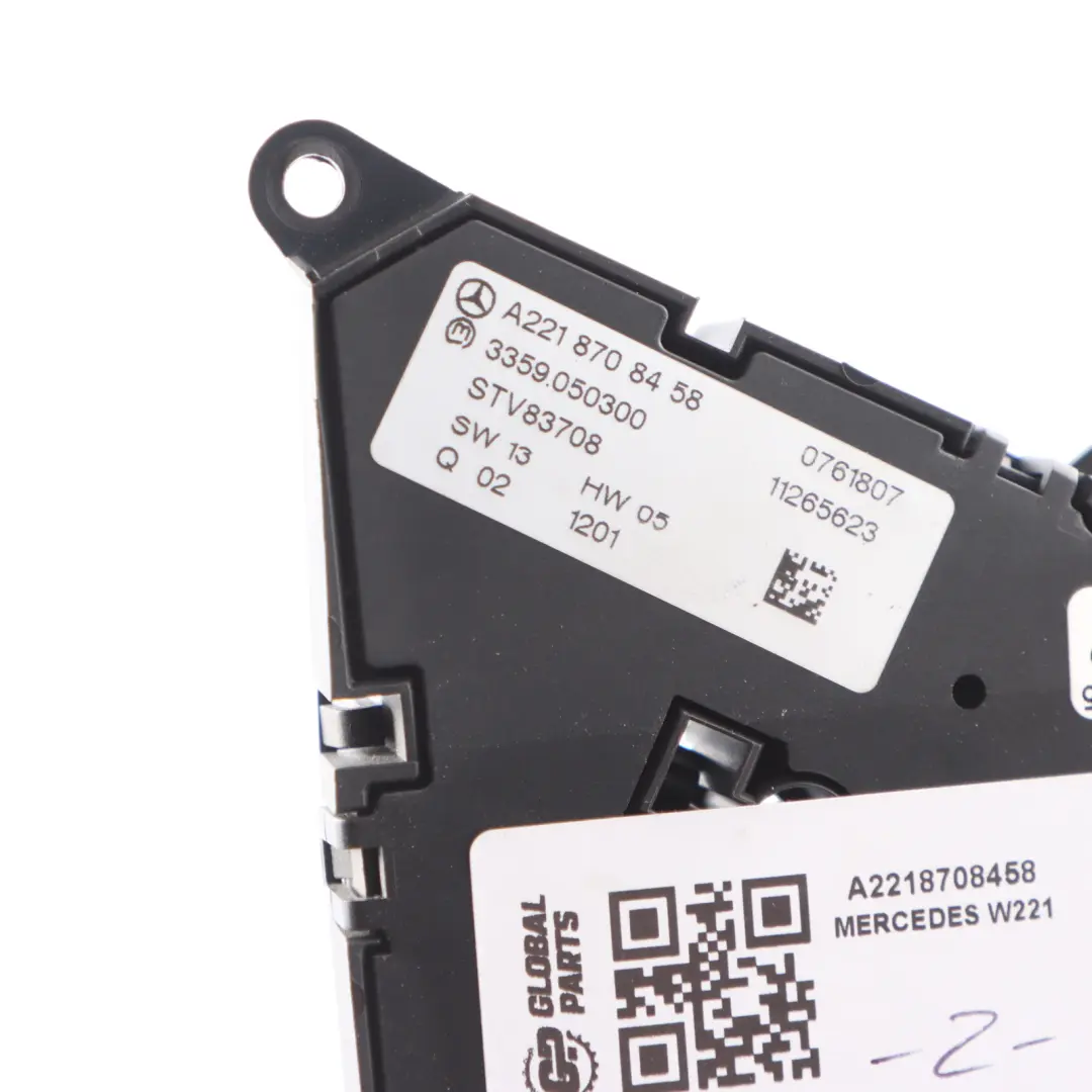 Mercedes W221 Panneau Commande Réglage De Siège Avant Gauche - SKU A2218708458 - Numéro de pièce A2218708458