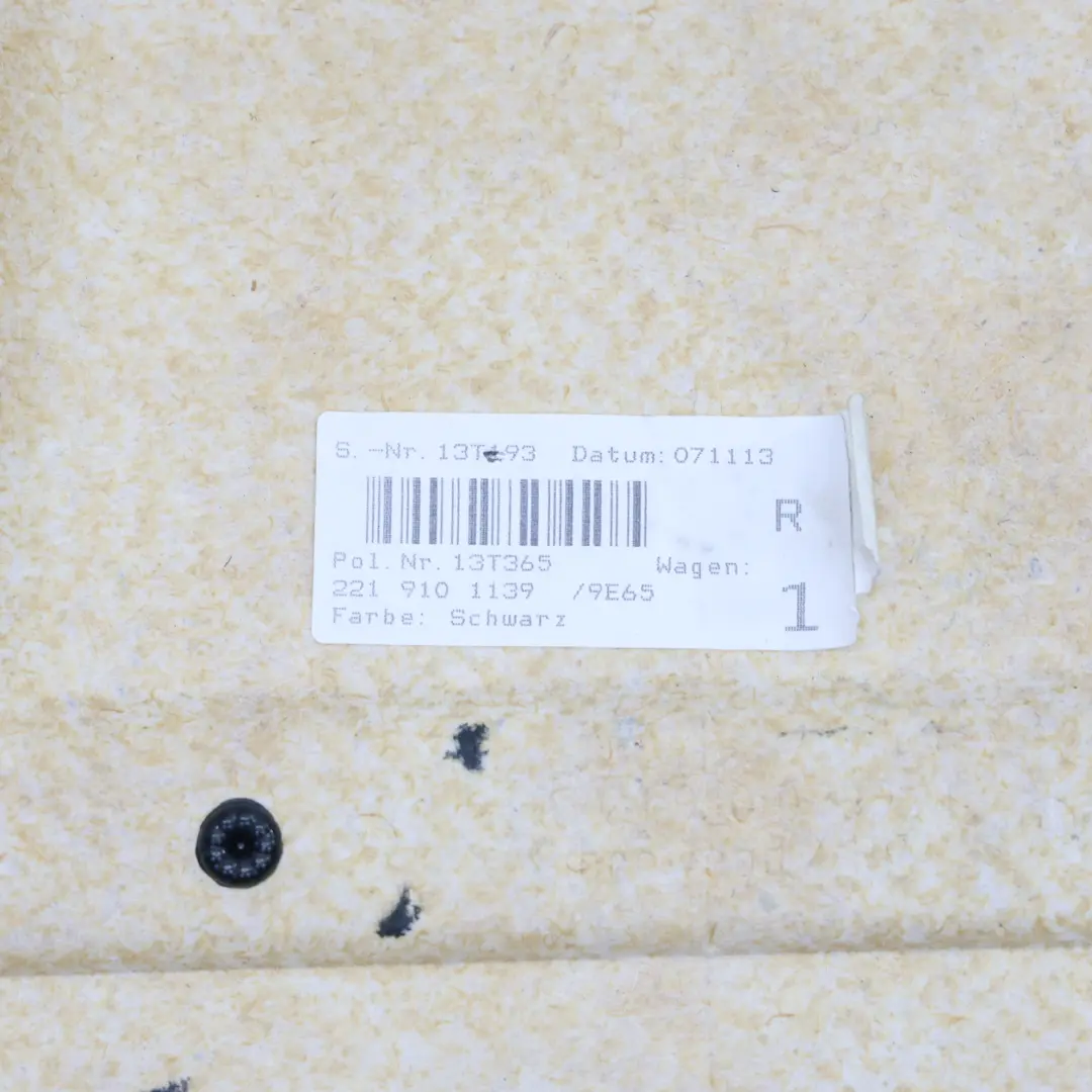 Mercedes W221 Asiento Delantero Trasero Tapa Panel Ajuste Izquierdo - SKU A2219101139 - Número de pieza A2219101139