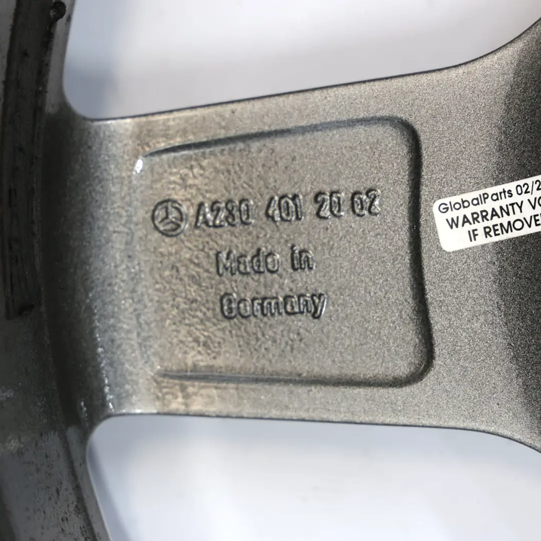 Mercedes SL R230 AMG Felga Aluminiowa Przednia 18" 8.5J ET:30 - SKU A2304012002-1 - Numer Części A2304012002