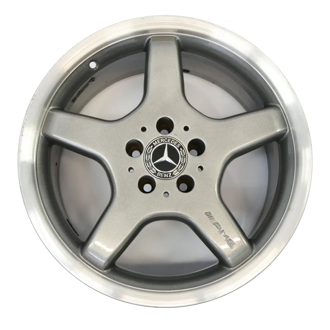 Alloy Rim 18" 9.5J ET:33 Star Spoke to Mercedes SL R230 AMG Rear Wheel with Part number A2304012102 Mercedes SL R230 AMG Rear Wheel Alloy Rim 18" 9.5J ET:33 Star Spoke - SKU A2304012102-2 - Part number A2304012102