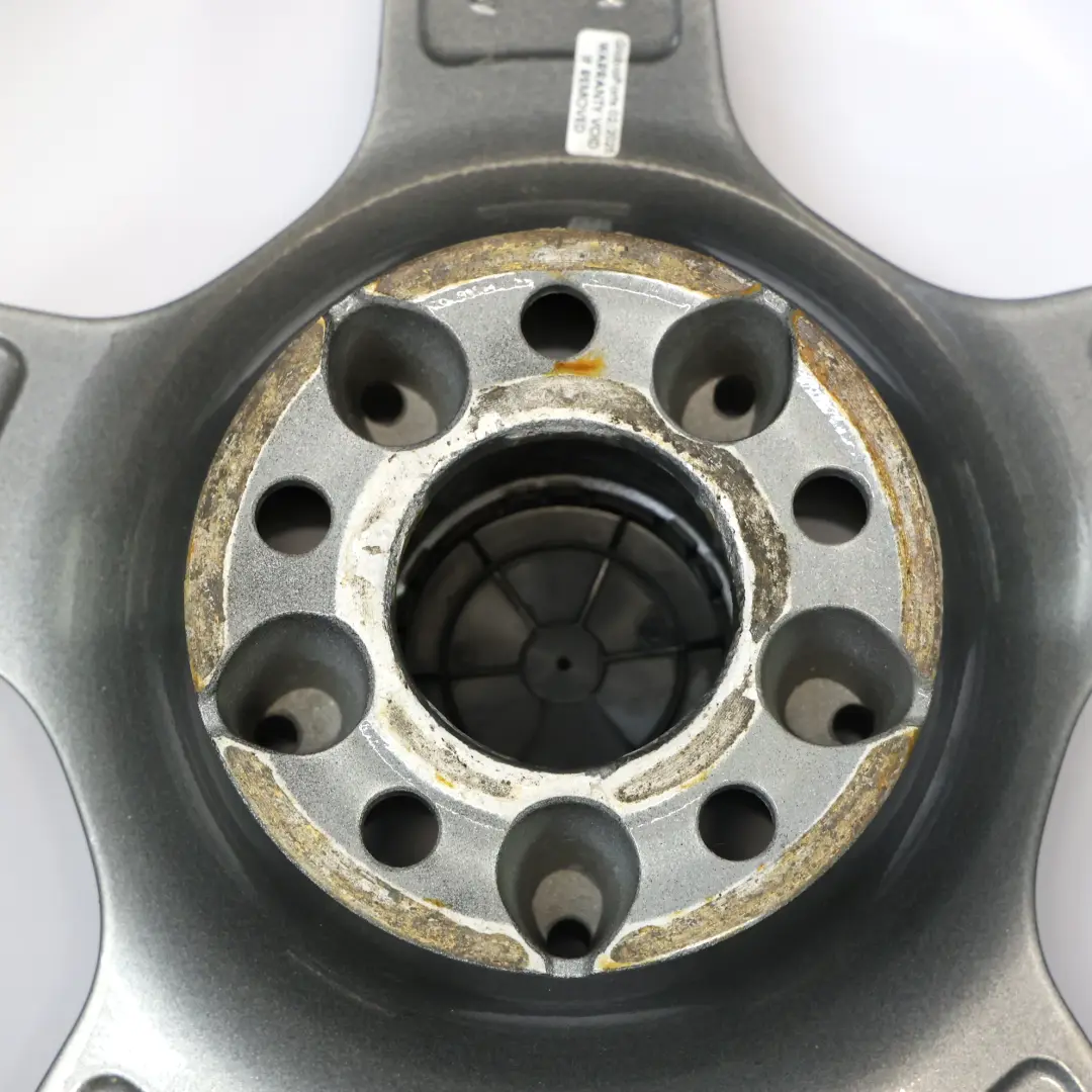 Alloy Rim 18" 9.5J ET:33 Star Spoke to Mercedes SL R230 AMG Rear Wheel with Part number A2304012102 Mercedes SL R230 AMG Rear Wheel Alloy Rim 18" 9.5J ET:33 Star Spoke - SKU A2304012102-2 - Part number A2304012102