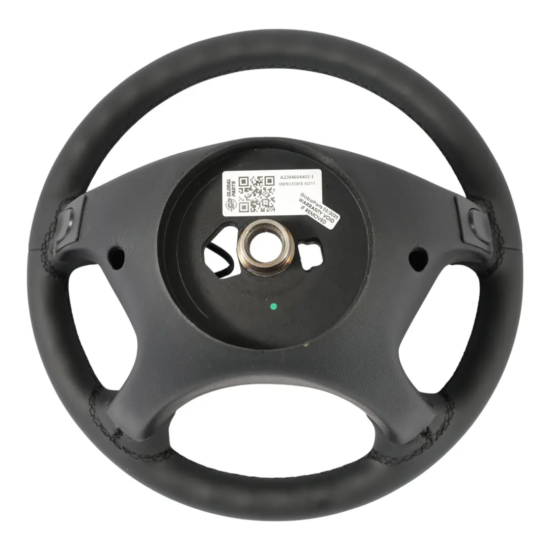 Leather Steering Wheel to Mercedes CLK C209 W209 W211 C219 NEW Black with Part number A2304604403 Mercedes CLK C209 W209 W211 C219 NEW Black Leather Steering Wheel - SKU A2304604403-1 - Part number A2304604403