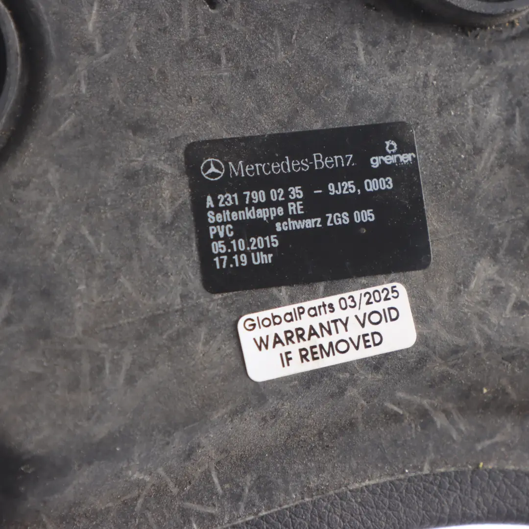 Roof Moulding Right O/S Trim Panel Covering Black to Mercedes SL R231 with Part number A2317900235 Mercedes SL R231 Roof Moulding Right O/S Trim Panel Covering Black - SKU A2317900235 - Part number A2317900235