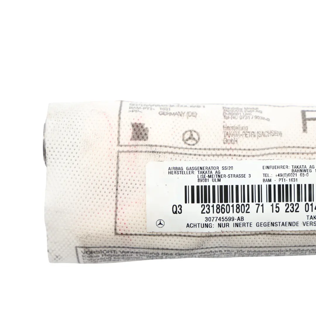 Mercedes R231 Módulo De Aire Del Asiento Delantero Derecho SRS - SKU A2318601802 - Número de pieza A2318601802