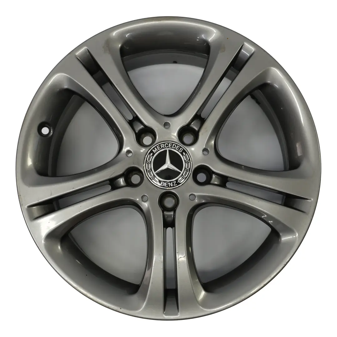 Rim Mercedes W176 W246 Grey Alloy 17" 7.5J ET:52.5 to Wheel with Part number A2464011002 Wheel Rim Mercedes W176 W246 Grey Alloy 17" 7.5J ET:52.5 - SKU A2464011002-5 - Part number A2464011002