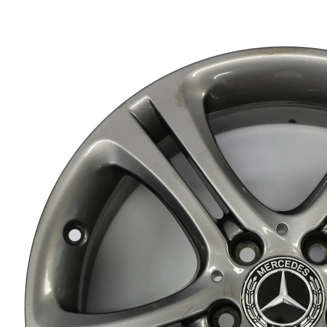 Rim Mercedes W176 W246 Grey Alloy 17" 7.5J ET:52.5 to Wheel with Part number A2464011002 Wheel Rim Mercedes W176 W246 Grey Alloy 17" 7.5J ET:52.5 - SKU A2464011002-5 - Part number A2464011002