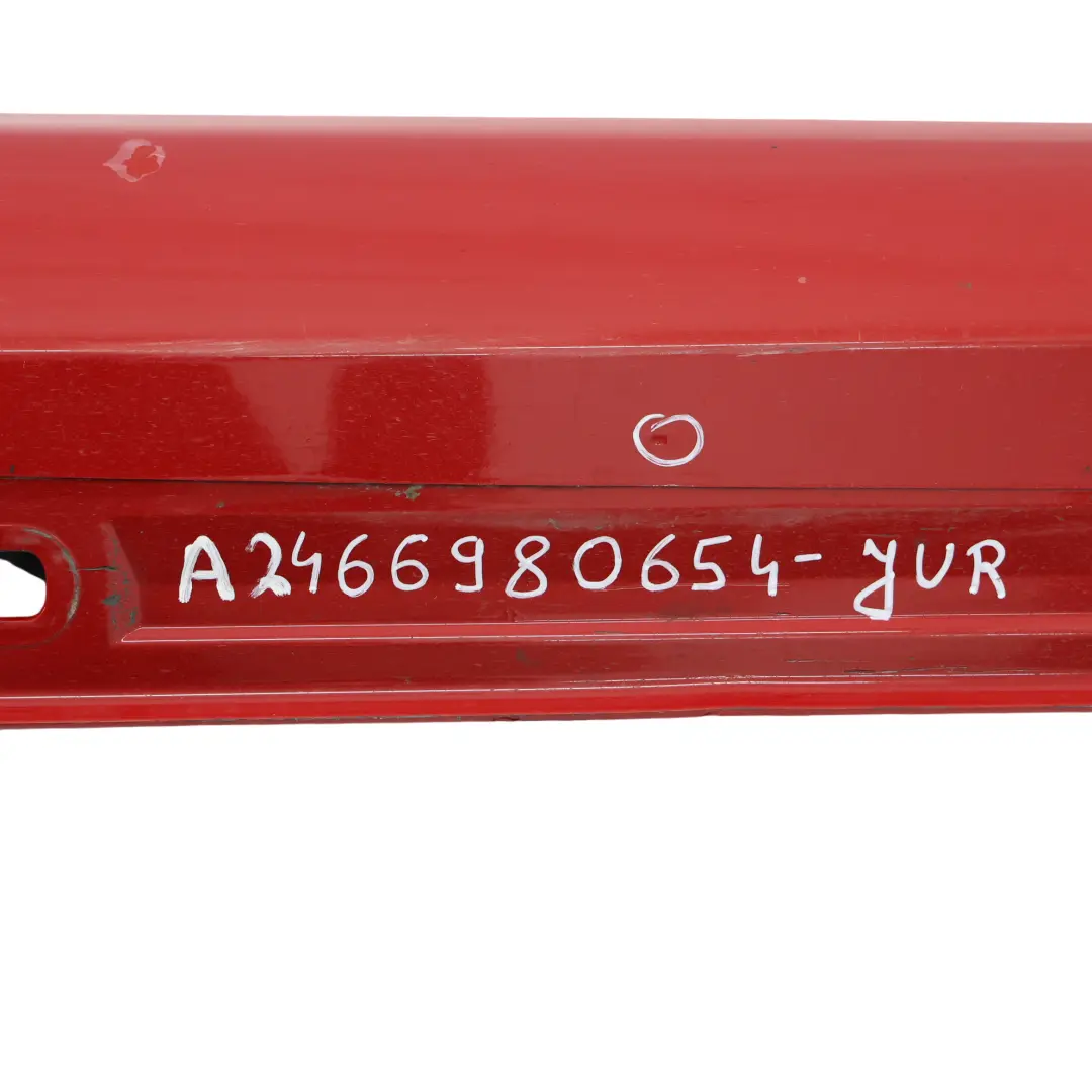 Mercedes W176 W246 Side Skirt Right O/S Door Sill Cover Jupiter Red - 589 - SKU A2466980654-JUR - Part number A2466980654