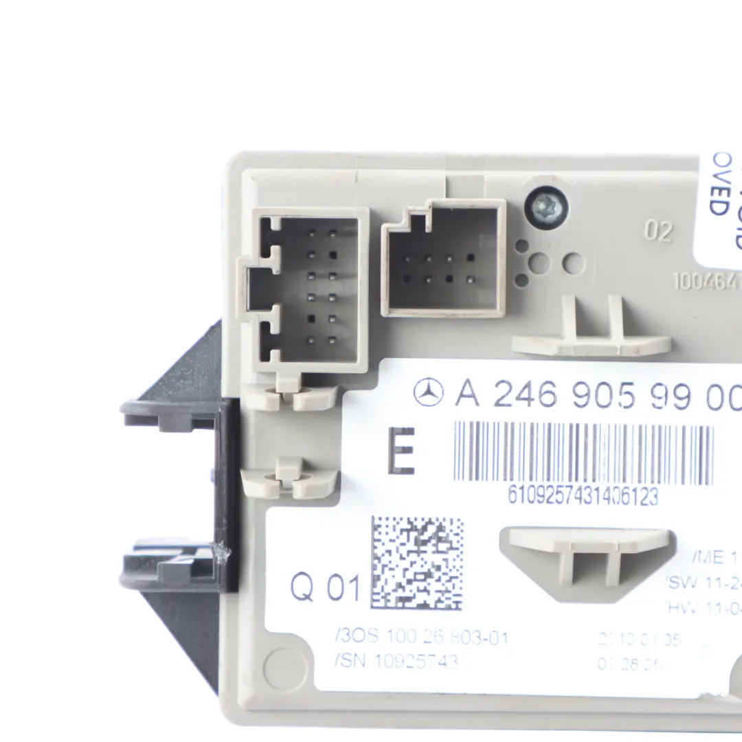 Ignition Switch Barrel Lock Control Unit to Mercedes W176 with Part number A2469059900 Mercedes W176 Ignition Switch Barrel Lock Control Unit - SKU A2469059900 - Part number A2469059900