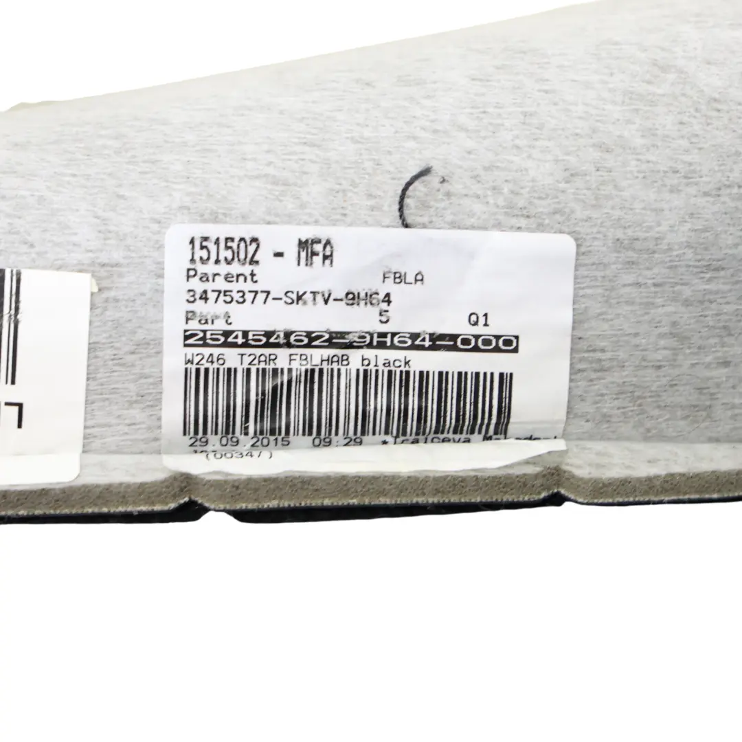 Mercedes W176 Vorder Sitz Links Rückenlehnenbezug Kunstleder Schwarz - SKU A2469105702-7 - Teilenummer A2469105702