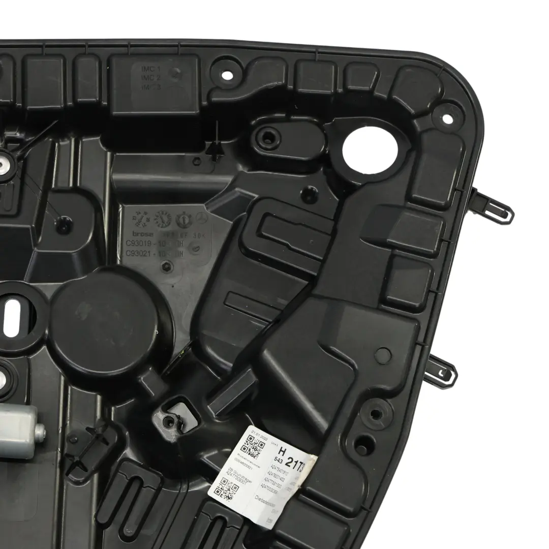 Mercedes H243 Rear Door Window Lifter Carrier Panel Right O/S - SKU A2477301003 - Part number A2477301003