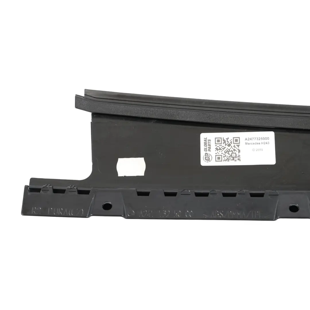 Puerta Trasera B Pilar Columna Recubrimiento Derecha para Mercedes H243 con número de pieza A2477325000 Mercedes H243 Puerta Trasera B Pilar Columna Recubrimiento Derecha - SKU A2477325000 - Número de pieza A2477325000