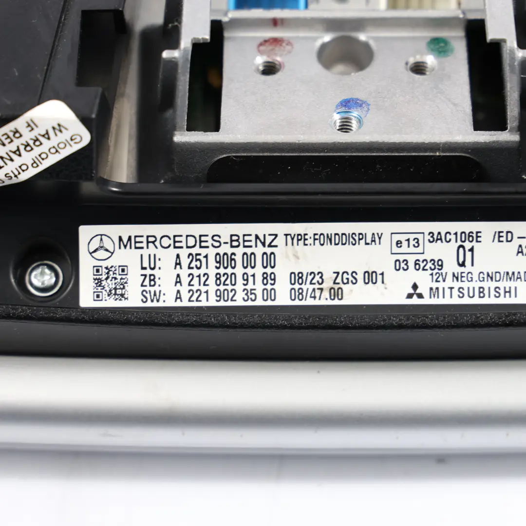 Mercedes W251 Seat Headrest Left Right N/O/S Display Screen Monitor A2518705190 - SKU A2519060000-1 - Part number A2519060000
