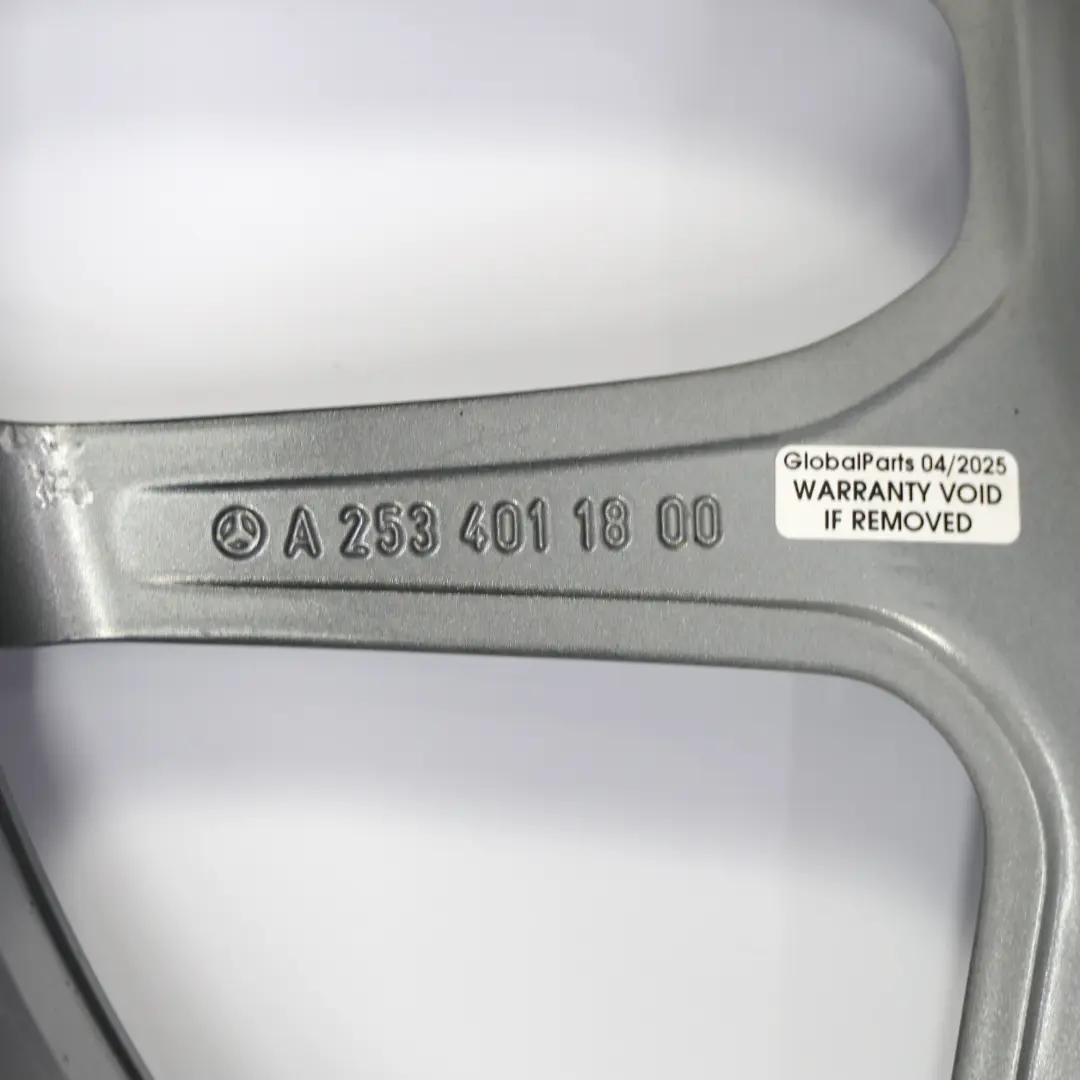 Rim Mercedes GLC X253 C253 Front Alloy AMG 19" 8J ET:38 to Wheel with Part number A2534011800 Wheel Rim Mercedes GLC X253 C253 Front Alloy AMG 19" 8J ET:38 - SKU A2534011800-2 - Part number A2534011800