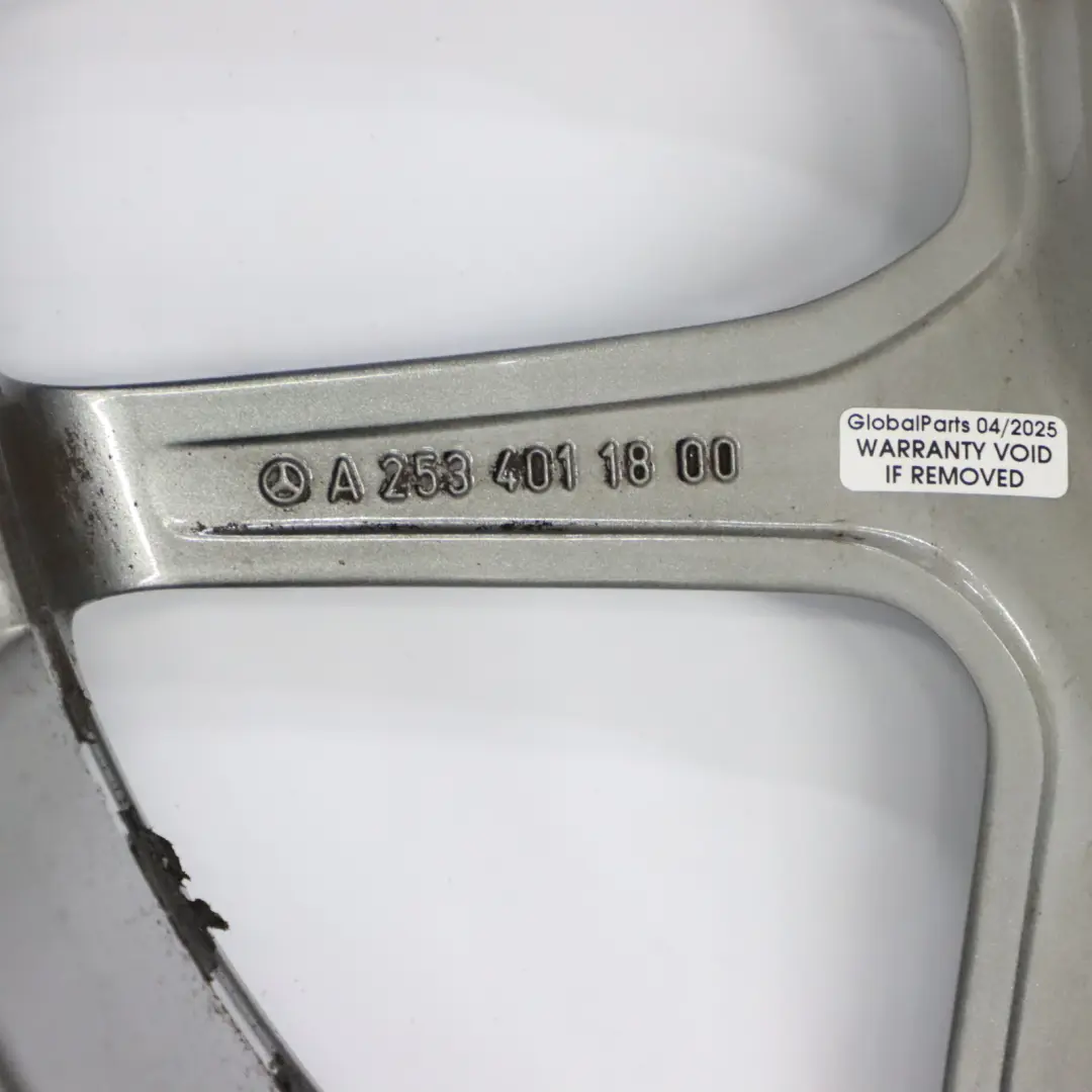 Rim Mercedes GLC X253 C253 Front Alloy AMG 19" 8J ET:38 to Wheel with Part number A2534011800 Wheel Rim Mercedes GLC X253 C253 Front Alloy AMG 19" 8J ET:38 - SKU A2534011800-3 - Part number A2534011800