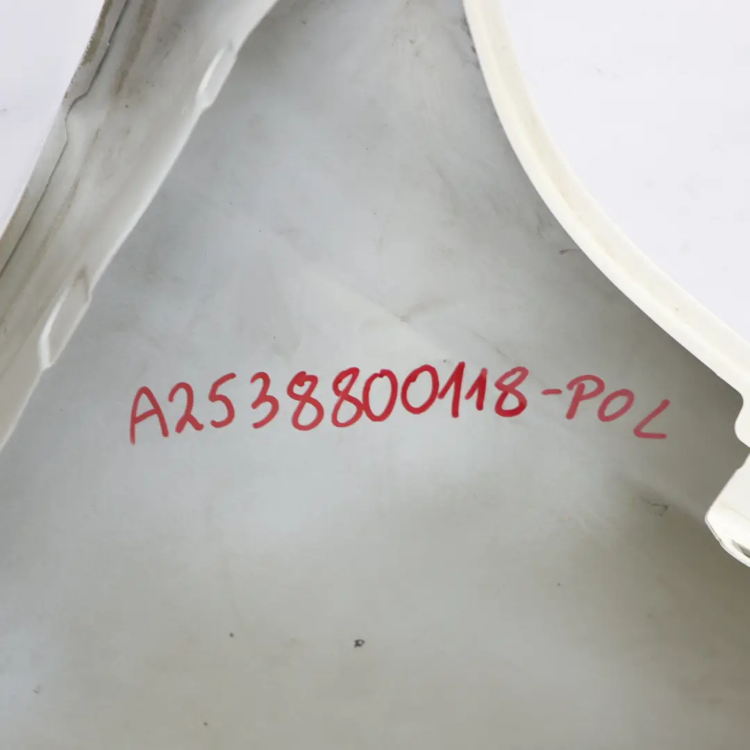 W253 Side Panel Wing Fender Front Left N/S Polar White - 149 to Mercedes with Part number A2538800118 Mercedes W253 Side Panel Wing Fender Front Left N/S Polar White - 149 - SKU A2538800118-POL - Part number A2538800118