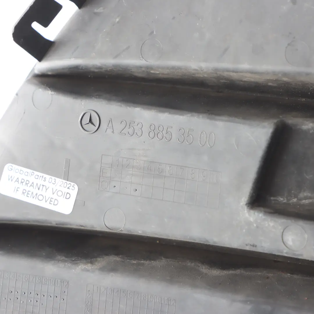 Front Bumper Grille Grid Cover Trim Strip Left N/S to Mercedes X253 with Part number A2538853500 Mercedes X253 Front Bumper Grille Grid Cover Trim Strip Left N/S - SKU A2538853500 - Part number A2538853500