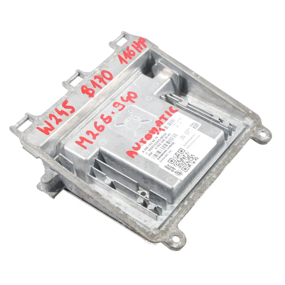 M266.940 116HP Sterownik Silnika Zestaw do Mercedes W169 W245 B170 o numerze A2661539679 Mercedes W169 W245 B170 M266.940 116HP Sterownik Silnika Zestaw - SKU A2661539679-1 - Numer Części A2661539679