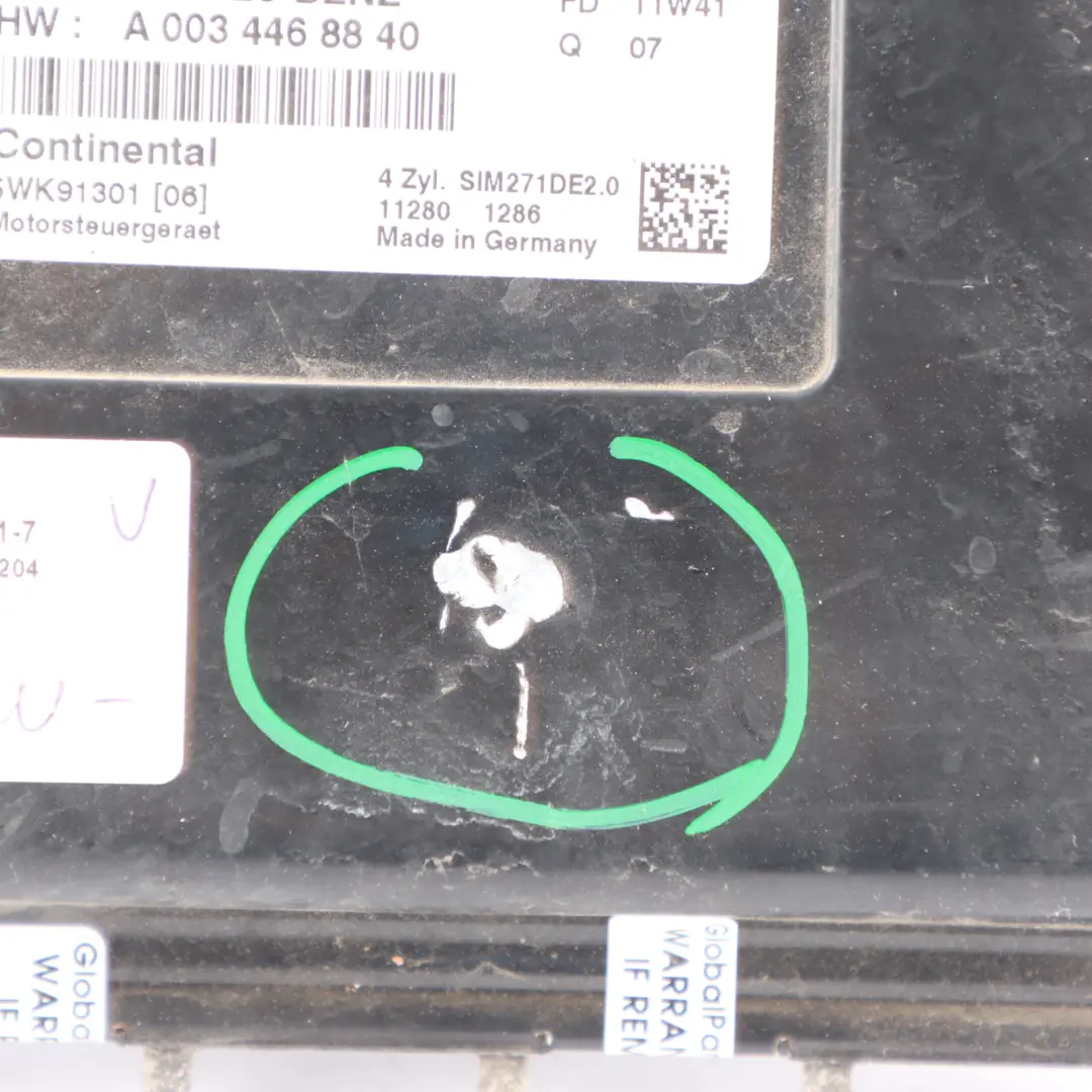 Mercedes W204 C180 Engine Unit BlueEFFICIENCY 271.820 156HP ECU - SKU A2711500391-7 - Part number A2711500391