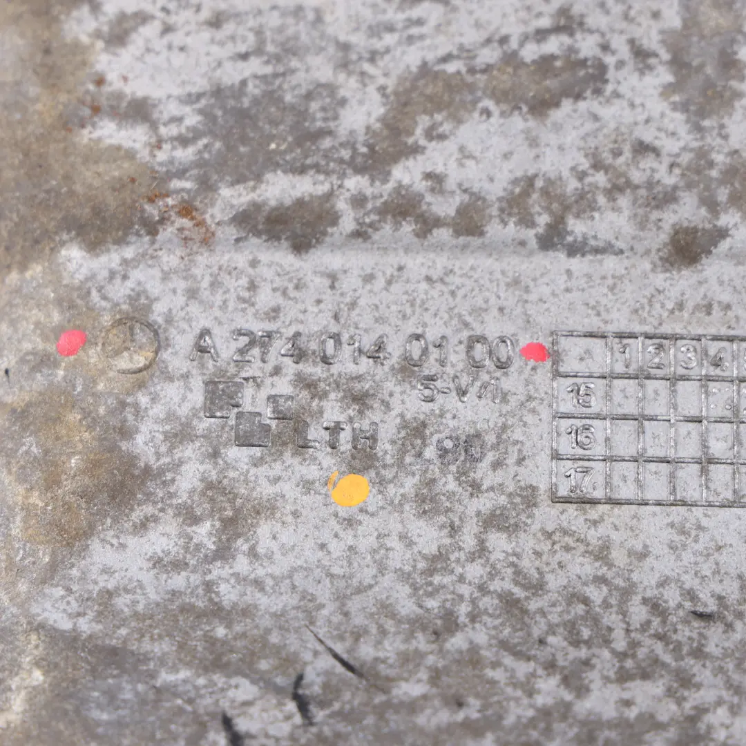 M274 Petrol Oil Sump Pan to Mercedes W205 with Part number A2740140100 Mercedes W205 M274 Petrol Oil Sump Pan - SKU A2740140100 - Part number A2740140100