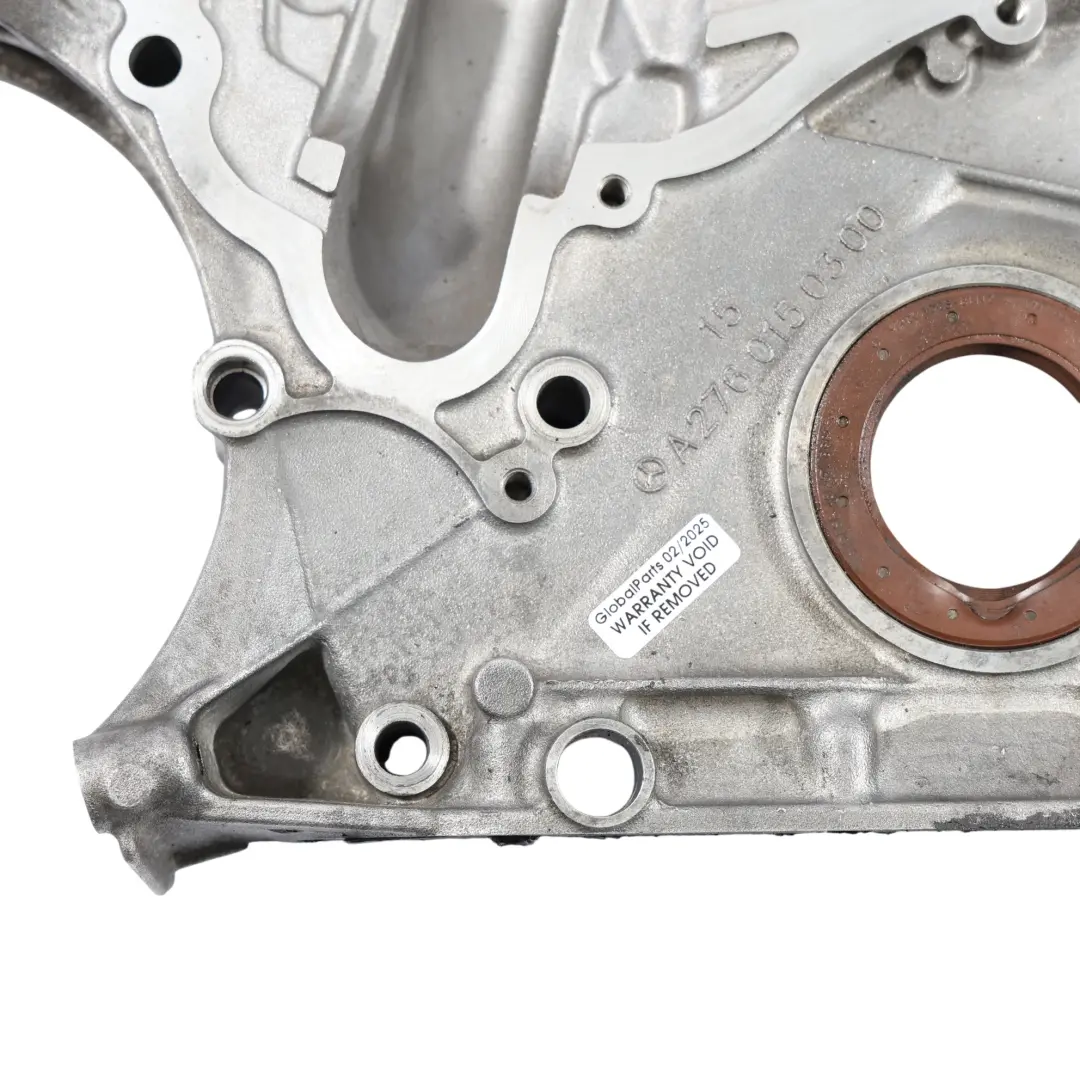 Timing Case Chain Box Cover Plate to Mercedes W166 W205 M276 V6 Engine with Part number A2760150300 Mercedes W166 W205 M276 V6 Engine Timing Case Chain Box Cover Plate - SKU A2760150300 - Part number A2760150300