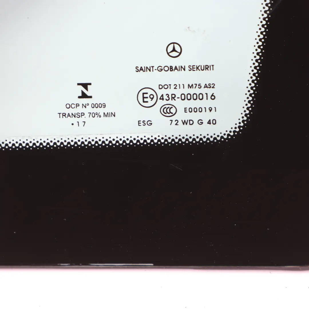 Front Left N/S Quarter Window Glass AS2 to Mercedes Vito Viano W447 with Part number A4476730305 Mercedes Vito Viano W447 Front Left N/S Quarter Window Glass AS2 - SKU A4476730305-1 - Part number A4476730305