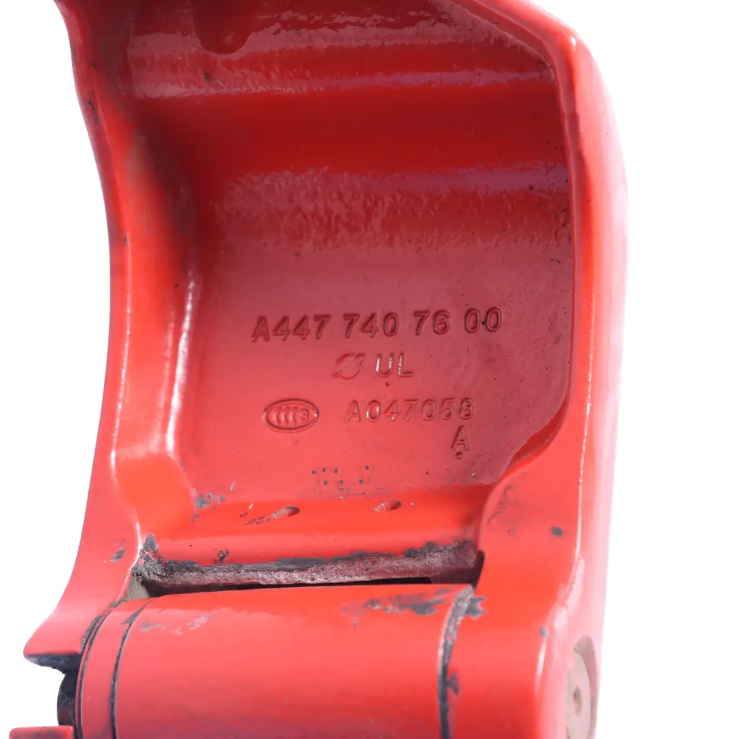 Door Hinge Mercedes Vito W447 Rear Left Lower N/S Flame Red 3534 to with Part number A4477407600 Door Hinge Mercedes Vito W447 Rear Left Lower N/S Flame Red 3534 - SKU A4477407600-FRE - Part number A4477407600