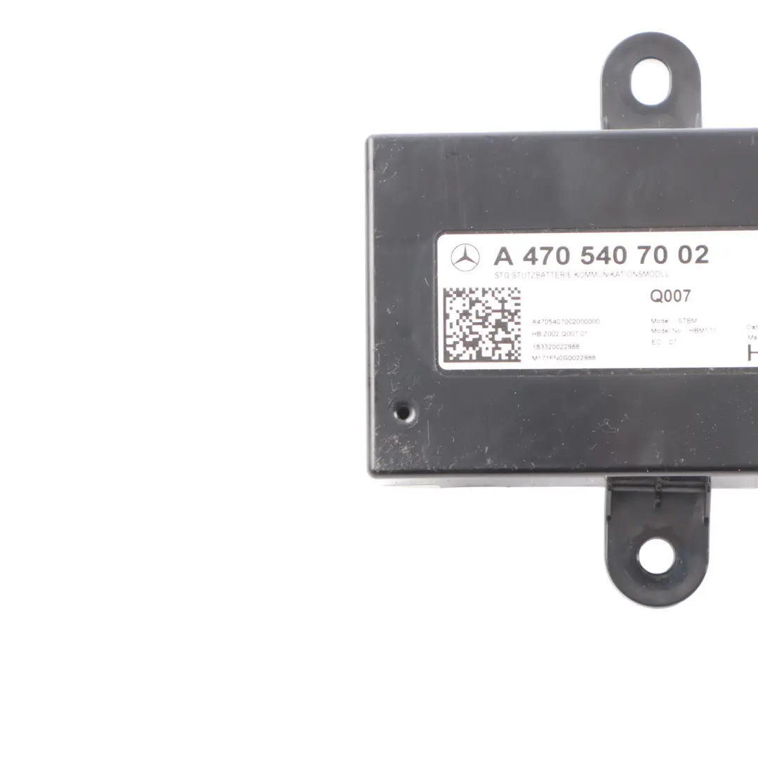W470 Battery Back Up Module Control Unit to Mercedes with Part number A4705407002 Mercedes W470 Battery Back Up Module Control Unit - SKU A4705407002 - Part number A4705407002