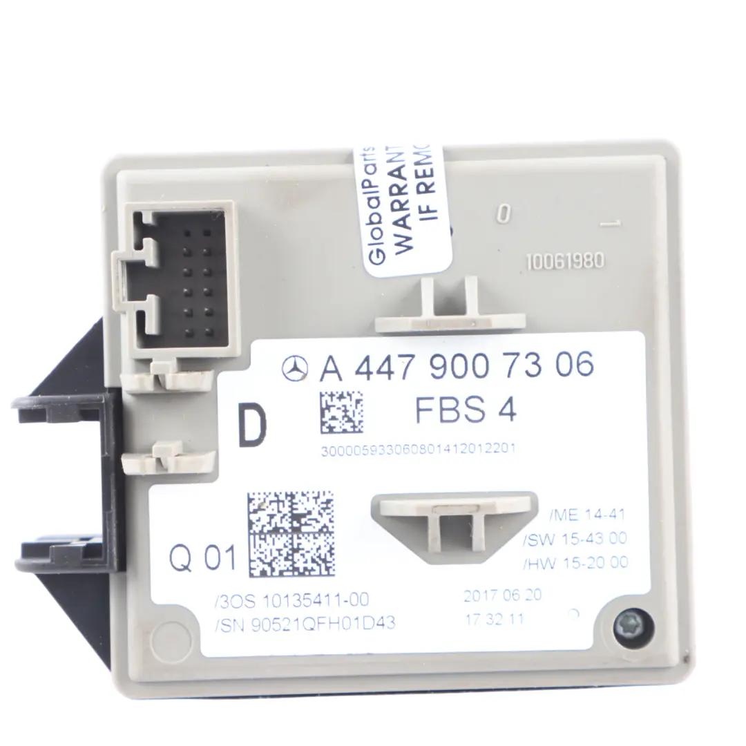 Mercedes W447 109CDI BE OM622.951 88HP Engine Module ECU Kit Manual - SKU A6229000500-2 - Part number A6229000500