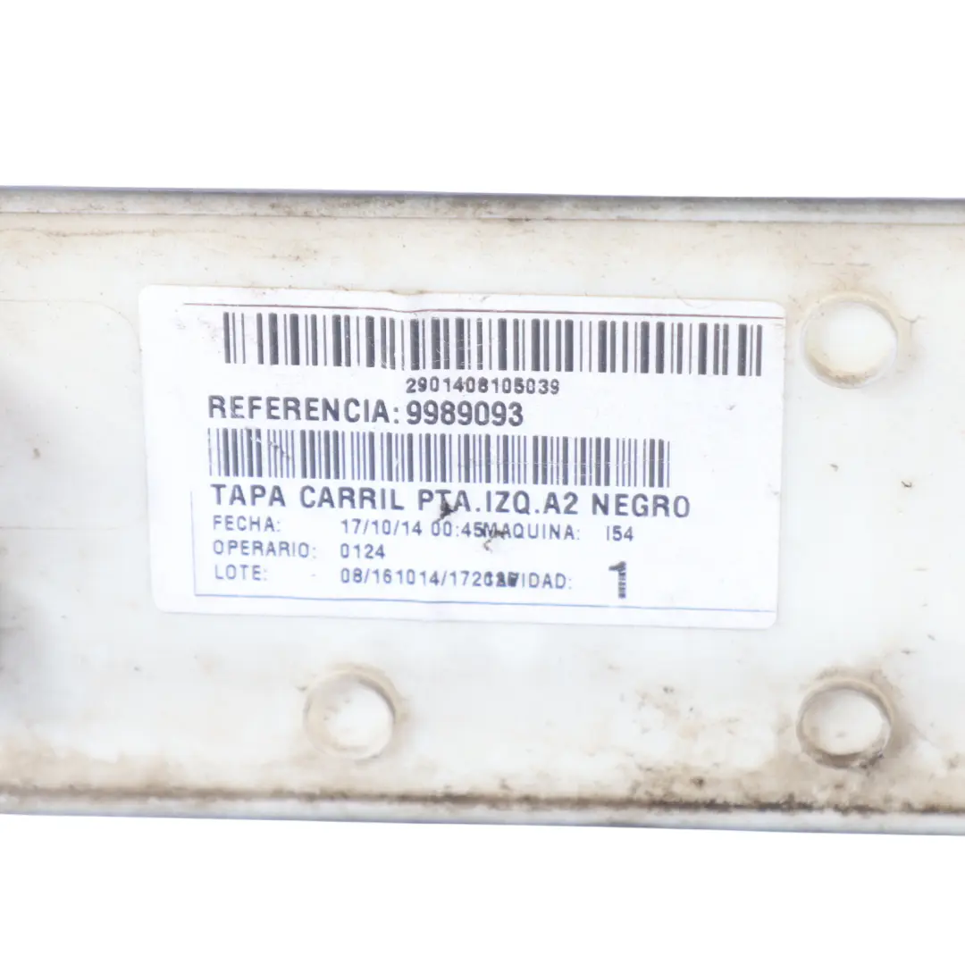 Left N/S Sliding Door Middle Rail Trim Obsidian Black to Mercedes Vito W639 Rear with Part number A6396913208 Mercedes Vito W639 Rear Left N/S Sliding Door Middle Rail Trim Obsidian Black - SKU A6396913208-OB - Part number A6396913208