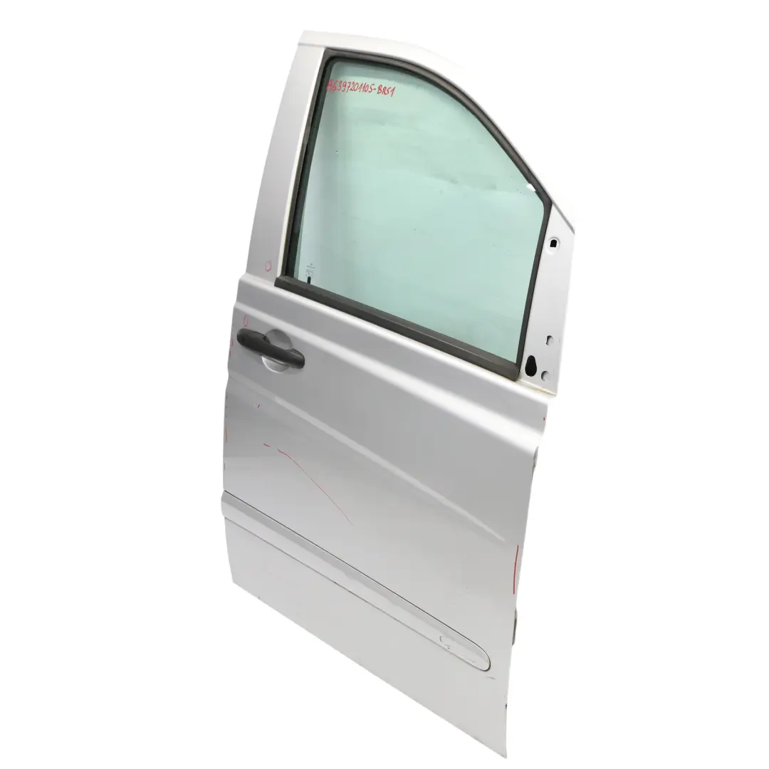 Mercedes Vito W639 Door Front Right O/S Cover Brilliant Silver Metallic - 9744 - SKU A6397201105-BRS1 - Part number A6397201105