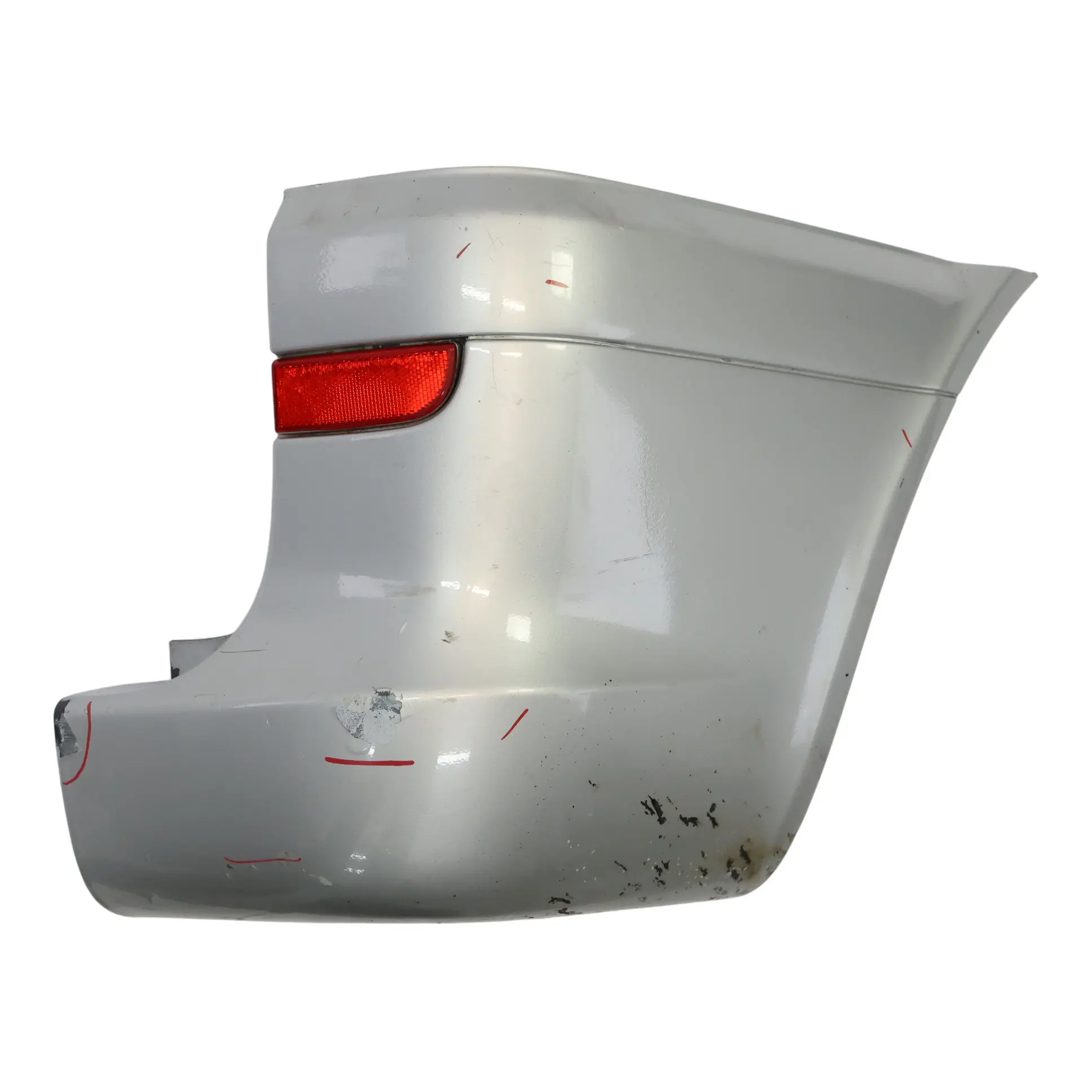 Mercedes Vito W639 Stoßstange Hinten Rechts Eckverkleidung Brillant Silber 9744