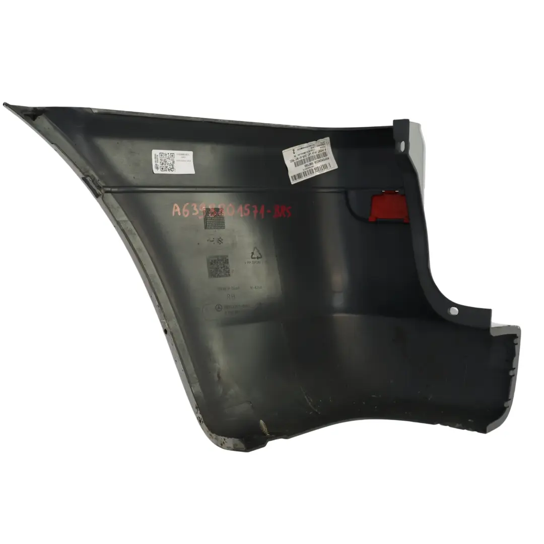 Parachoques Trasero Derecho Side Corner Brilliant Silver 9744 para Mercedes Vito W639 con número de pieza A6398801571 Mercedes Vito W639 Parachoques Trasero Derecho Side Corner Brilliant Silver 9744 - SKU A6398801571-BRS - Número de pieza A6398801571