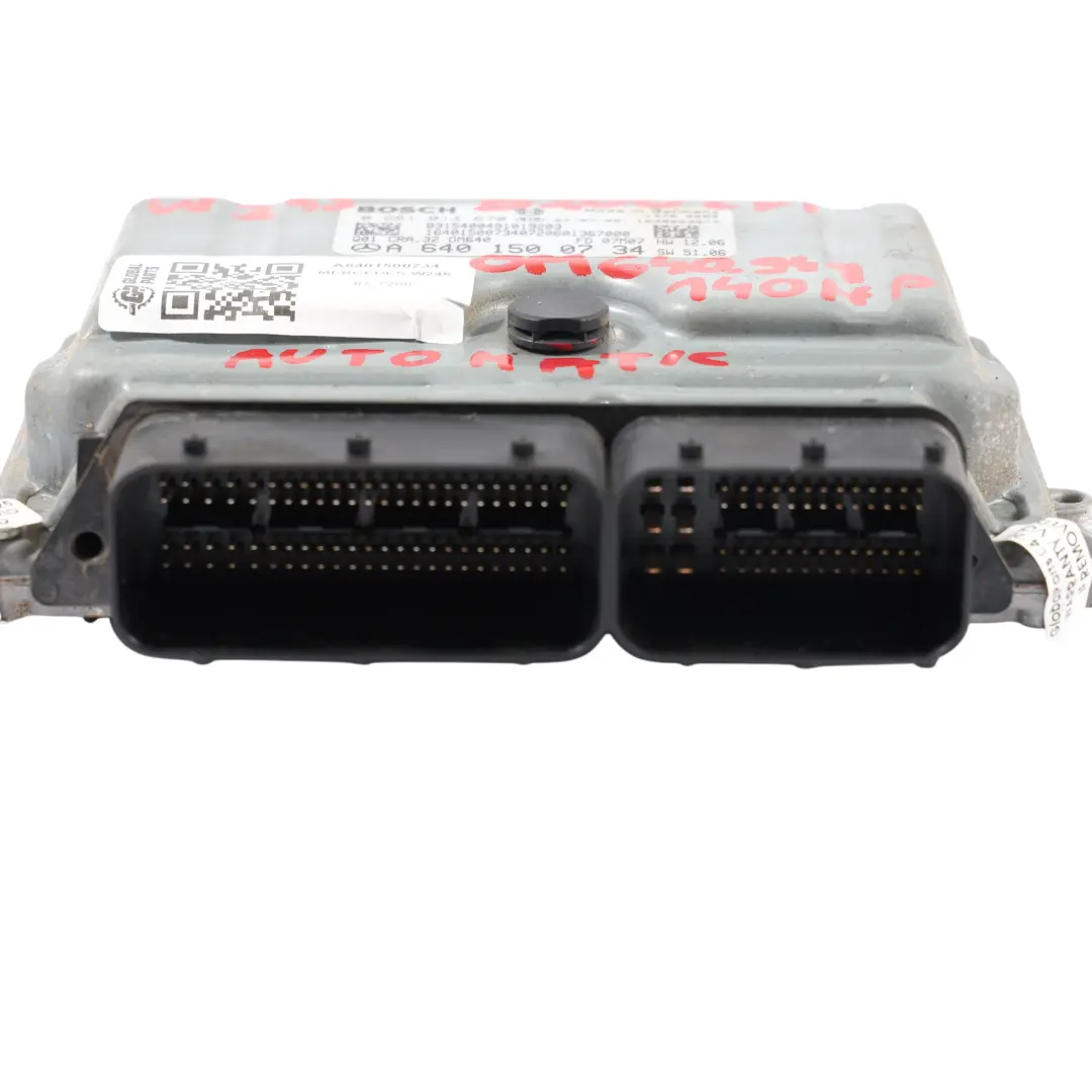 Mercedes W169 W245 A200 B200 CDI OM640.941 140HP Engine Module ECU - SKU A6401500734 - Part number A6401500734
